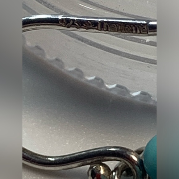 Silpada Vintage Sterling, Turquoise & Magnesite CHIC Chandelier Earrings - Picture 9 of 15